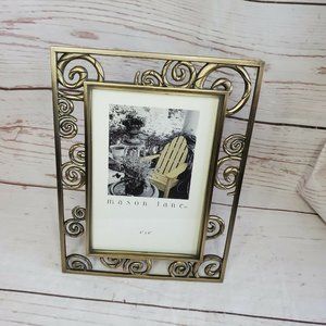 Mason Lane 4x6 Embossed Spiral Metal Bronze Frame